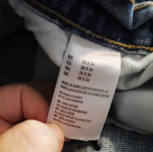 American Eagle Men's Jeans Size 34x30 - Picture 3 of 5